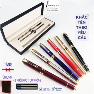Bút ký khắc tên theo yêu cầu, bút bi vỏ kim loại cao cấp lurpens