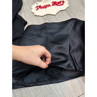 set bodysuit yếm+ chân váy tà lệch