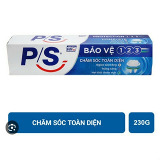  Kem đánh răng PS bảo vệ 123 230g Kem Đánh Răng P S Bảo Vệ 123 Chăm Sóc Toàn Diện 230g 