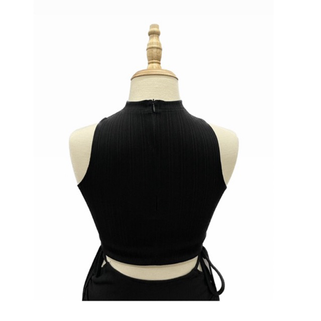 SET ÁO CROPTOP VÀ CHÂN VÁY CỘT EO HAI BÊN