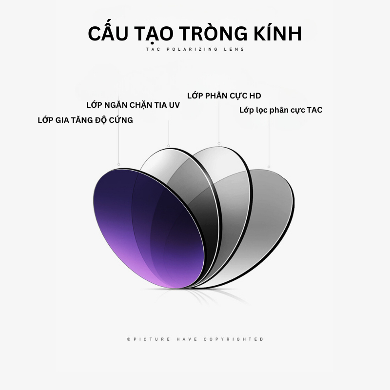 Kính râm đen nam nữ cao cấp SANTONY kính mắt mèo thời trang chống tia uv