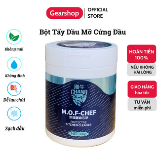 Tẩy dầu mỡ nhà bếp MOF Chef GEARSHOP bột tẩy rửa đa năng tẩy sạch vết dầu mỡ cứng đầu và cặn canxi