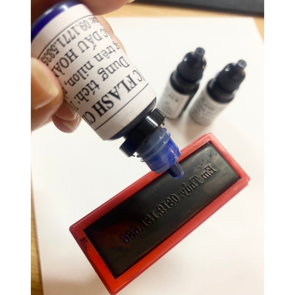 MỰC ĐEN (10ml) IN TÚI NILON, NHỰA, MÀNG MỜ (Mực chuyên dụng)