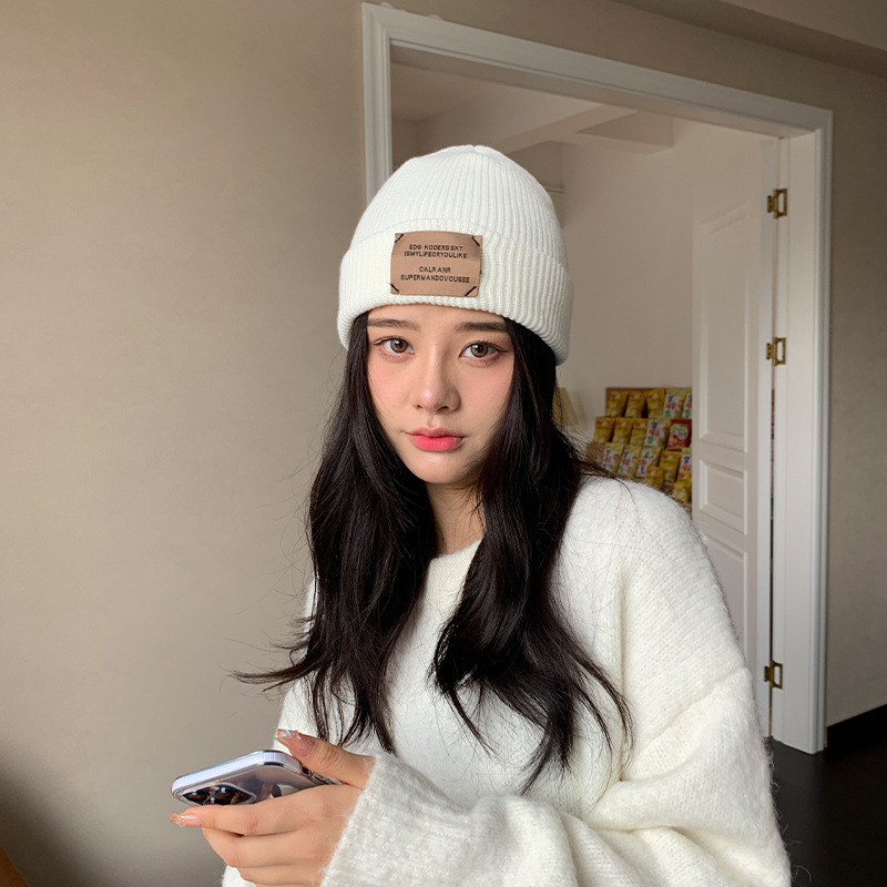 Mũ nón len beanie cá tính kèm tag phong cách ulzzang unisex giá rẻ thời trang thu đông - Nalita shop