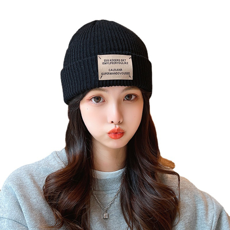 Mũ nón len beanie cá tính kèm tag phong cách ulzzang unisex giá rẻ thời trang thu đông - Nalita shop