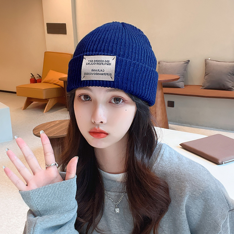Mũ nón len beanie cá tính kèm tag phong cách ulzzang unisex giá rẻ thời trang thu đông - Nalita shop