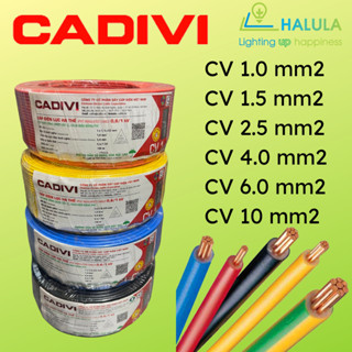 100m Dây cáp điện đơn - dây điện CV đơn Cadivi (Nguyên cuộn)