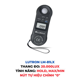 Thiết bị đo cường độ ánh sáng Lutron LM-81LX - Chính hãng