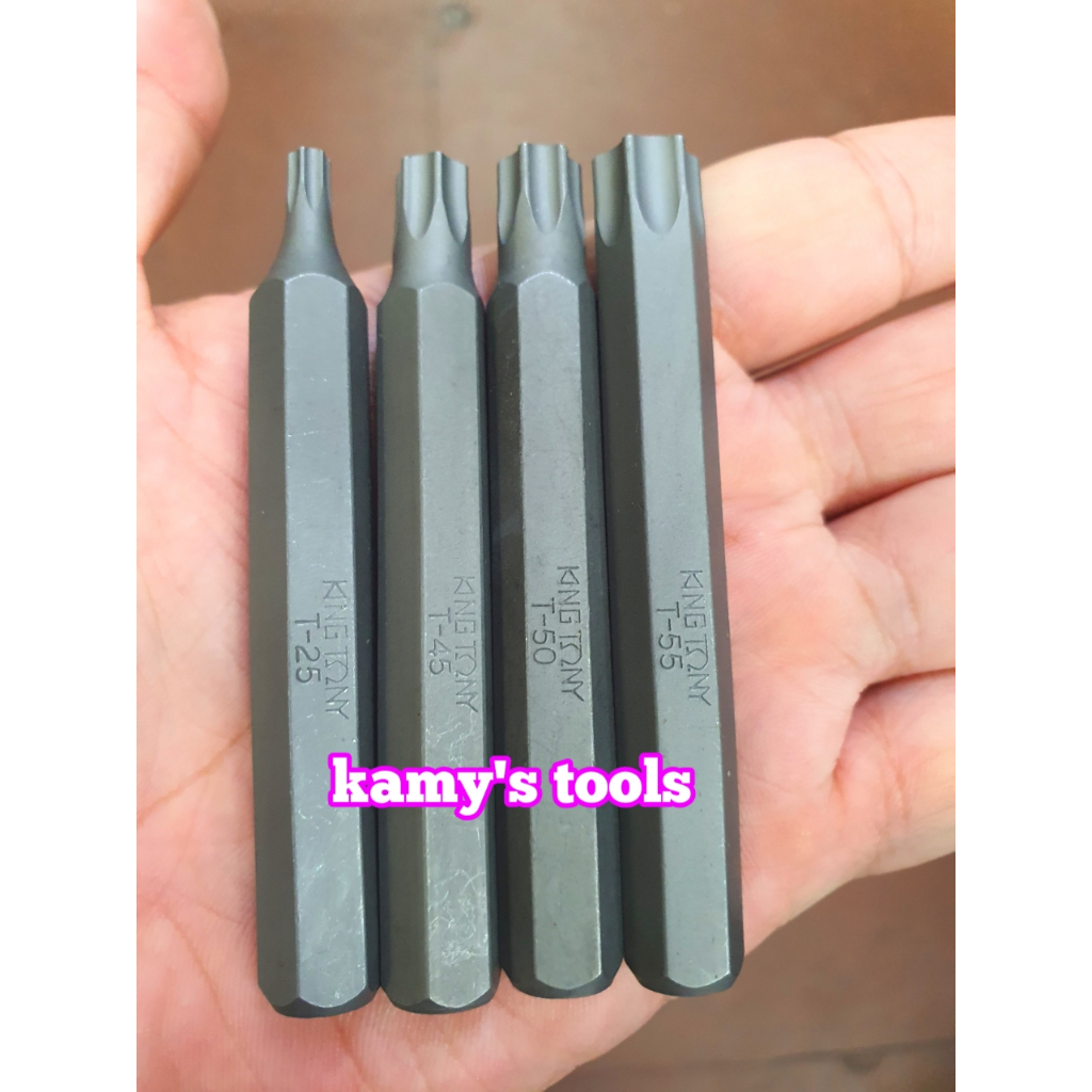 Mũi vít đóng đầu hoa thị bông 6 cạnh Kingtony T 168020, 168025, 168027, 168030, 168040, 168045, 168050, 168055 dài 80mm