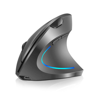 Chuột không dây dạng đứng Poermax H1 thiết kế công thái học giúp cầm nắm thoài mái