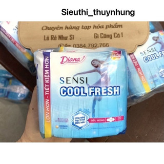 Băng vệ sinh siêu mỏng 20 miếng diana sensi cool fresh