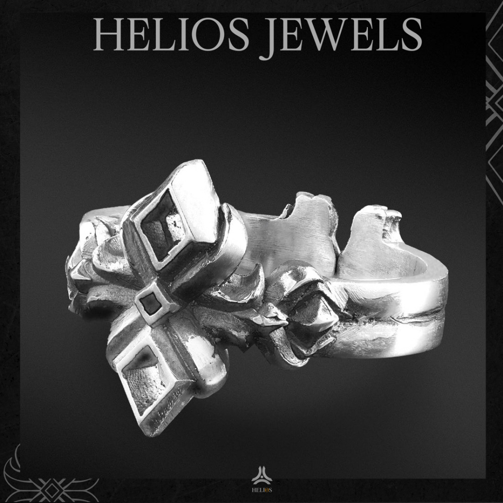 Nhẫn bạc nam, nữ HeliSilver Helios Lotusgot X Helios Original S925