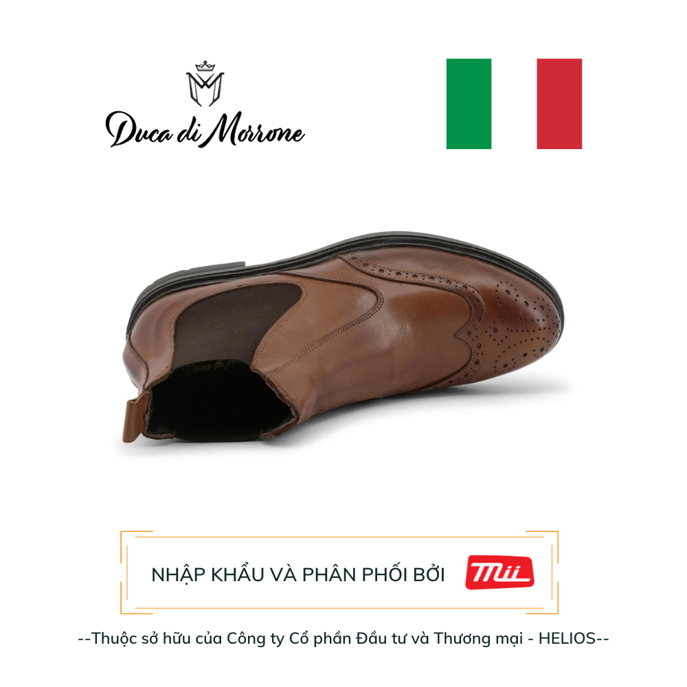 Giày Chelsea Boots Nam Da Trơn DUCA DI MORRONE Cao Cấp Đàn Hồi-Sản xuất và nhập khẩu CHÍNH HÃNG từ Ý_GIONA-PELLE