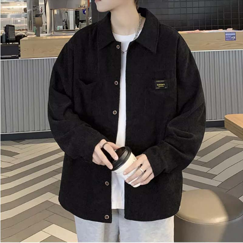 Áo Sơ Mi Nhung Tăm Dài Tay Nam Nữ Kiểu Dáng Màu Trơn Basic Phong Cách Ulzzang Thời Trang Zenkonu SO MI NAM 040V3