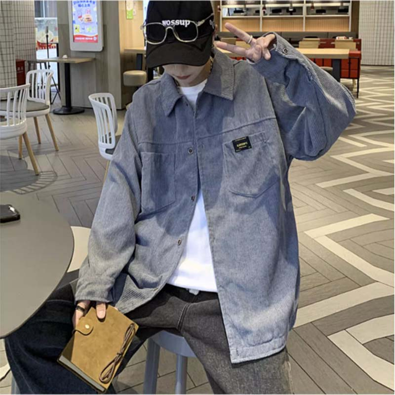 Áo Sơ Mi Nhung Tăm Dài Tay Nam Nữ Kiểu Dáng Màu Trơn Basic Phong Cách Ulzzang Thời Trang Zenkonu SO MI NAM 040V3