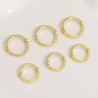 20 Charm khung đá bọc hạt hình tròn - KL231 MOCHUONG JEWELRY