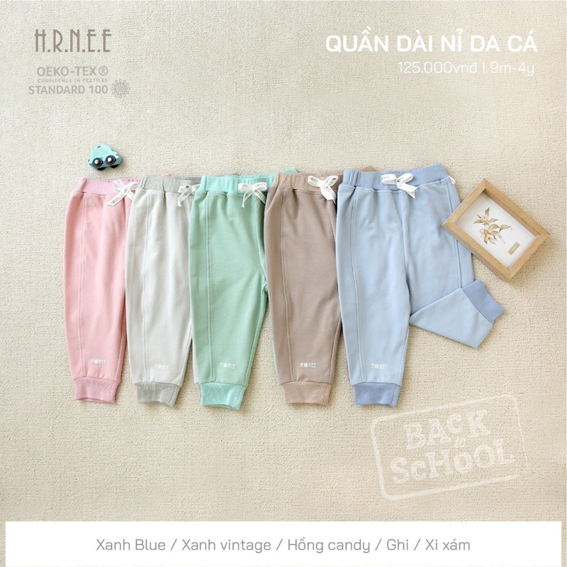 Quần Dài Nỉ Da Cá Hãng Hrnee Cho Bé 9m-4y