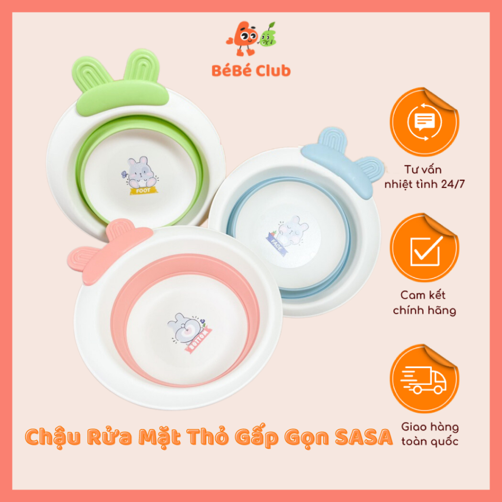 Chậu Rửa Mặt Thỏ Gấp Gọn SASA