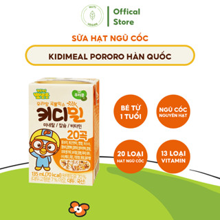 (Date 2026) Sữa Hạt Hàn Quốc Pororo Ngũ Cốc Sữa Pha Sẵn Hộp 135ml, Sữa Tươi Dinh Dưỡng Cho Bé Từ 1 Tuổi