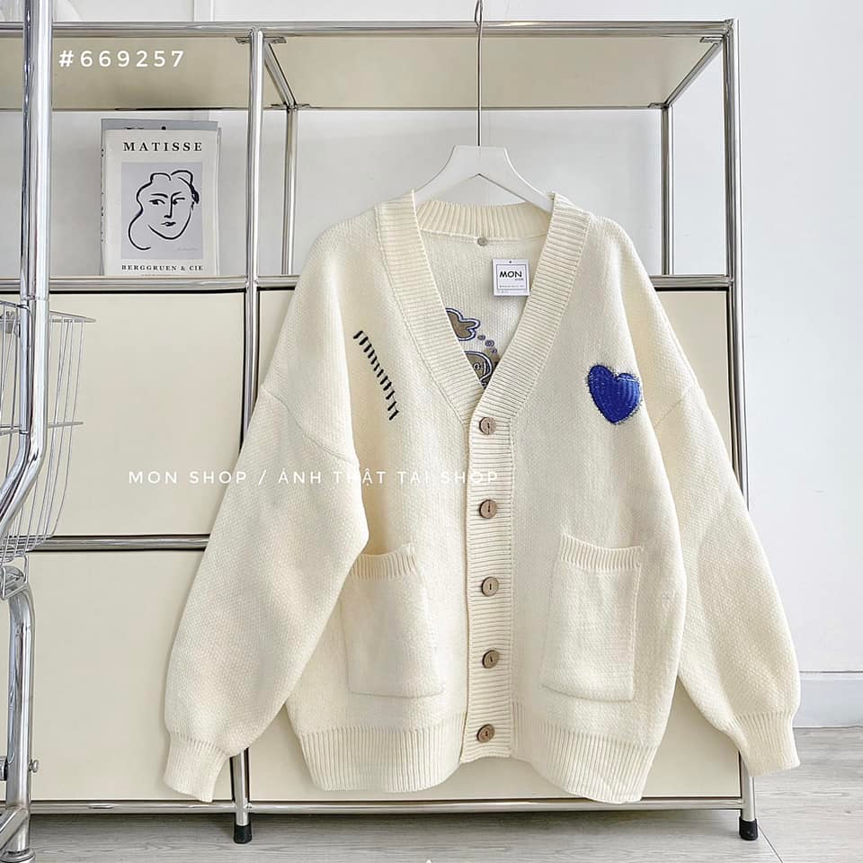 Cardigan len thêu gấu, thêu chữ 668945, 668946, 559257, 669258