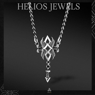 Dây chuyền bạc nam HeliSilver Lotus Arrow Helios Original S925 DCBN104
