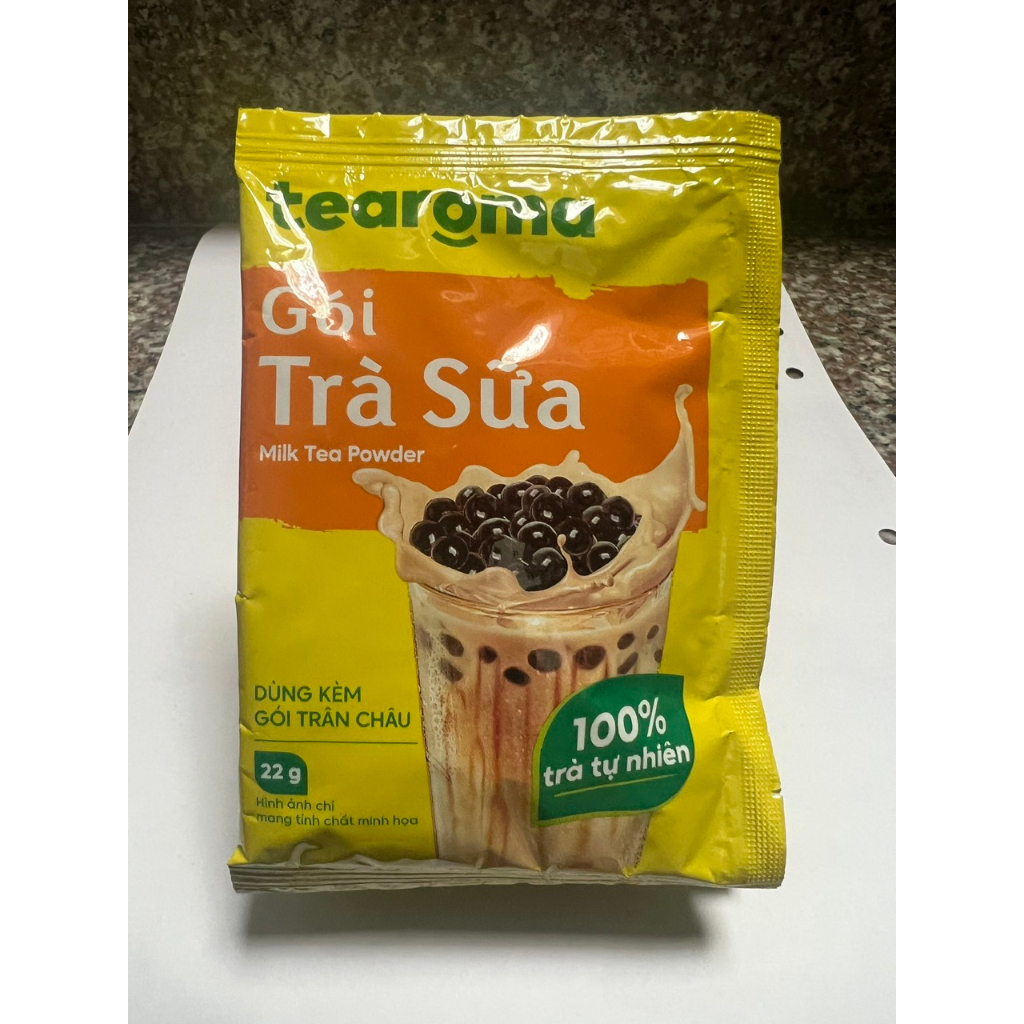 Dây 10 gói Trà sữa Tearoma truyền thống, gói x22g, không trân châu,dùng pha trà sữa trân châu, trà sữa