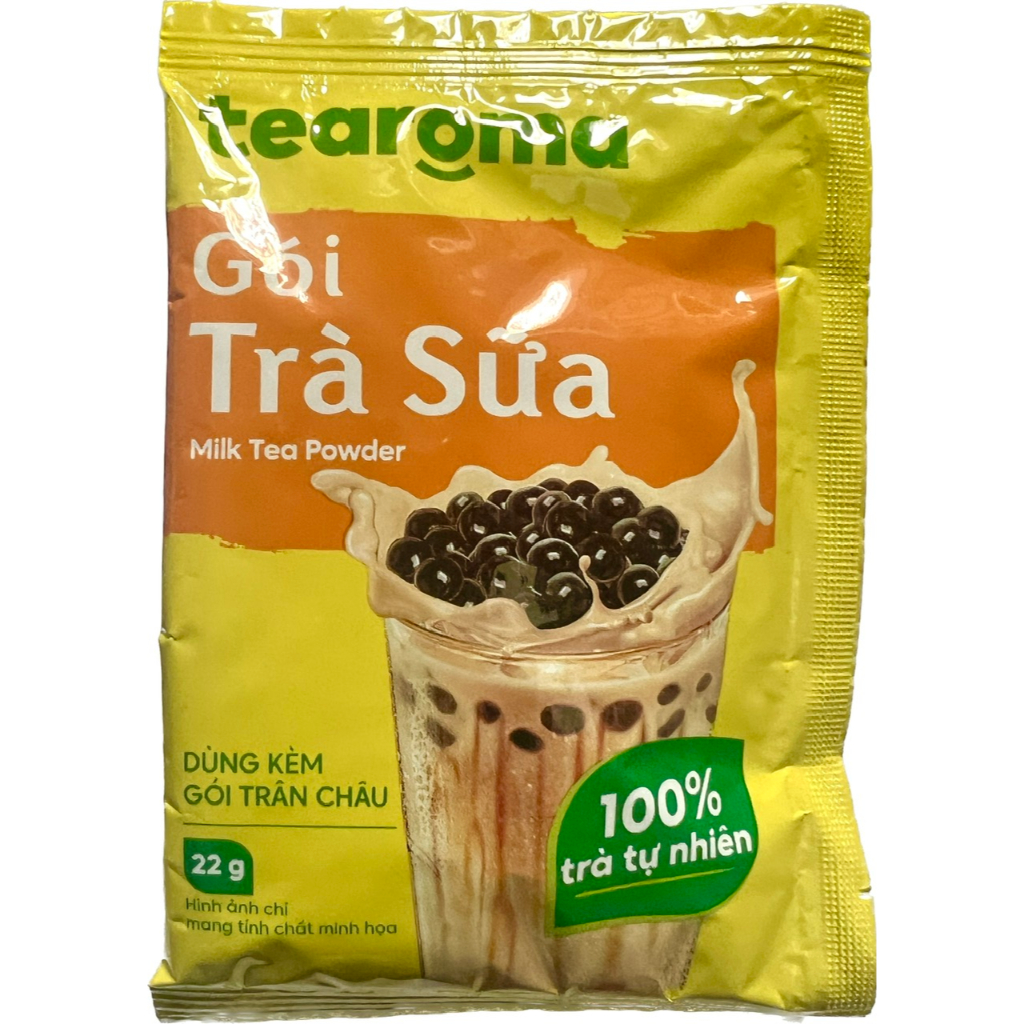 Dây 10 gói Trà sữa Tearoma truyền thống, gói x22g, không trân châu,dùng pha trà sữa trân châu, trà sữa
