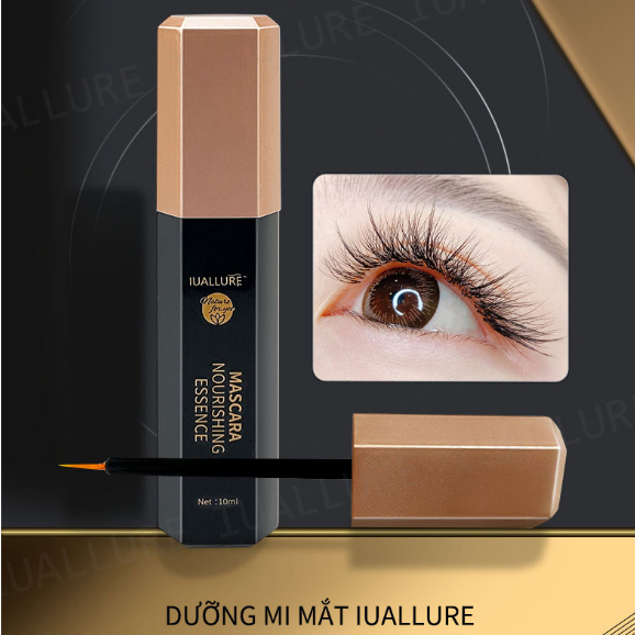 Tinh chất dưỡng mi dài IUALLURE 10ml dưỡng mi giảm gãy rụng mọc dài dày hơn cong tự nhiên không gây thâm mắt