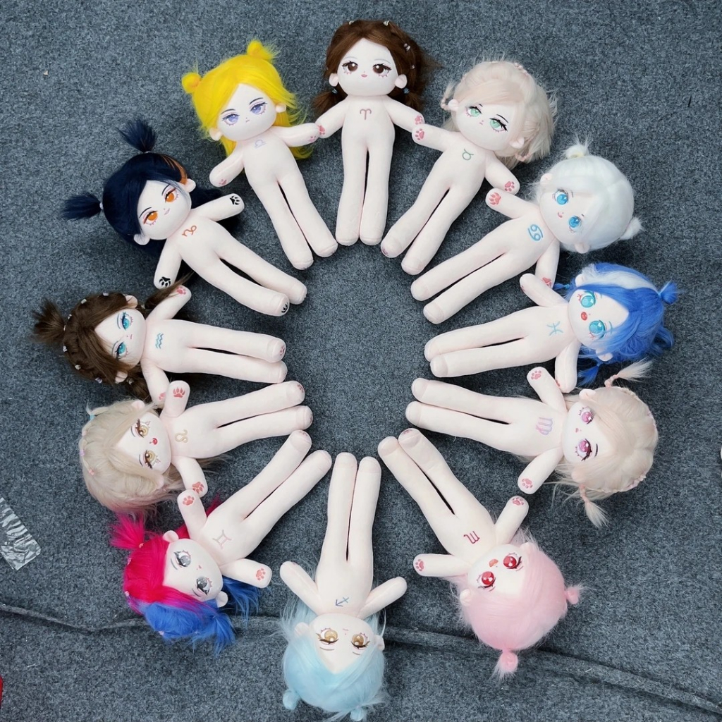 Doll tóc tơ thuộc tính 12 cung hoàng đạo 30cm - Búp bê 12 cung hoàng đạo chân dài 30cm có xương