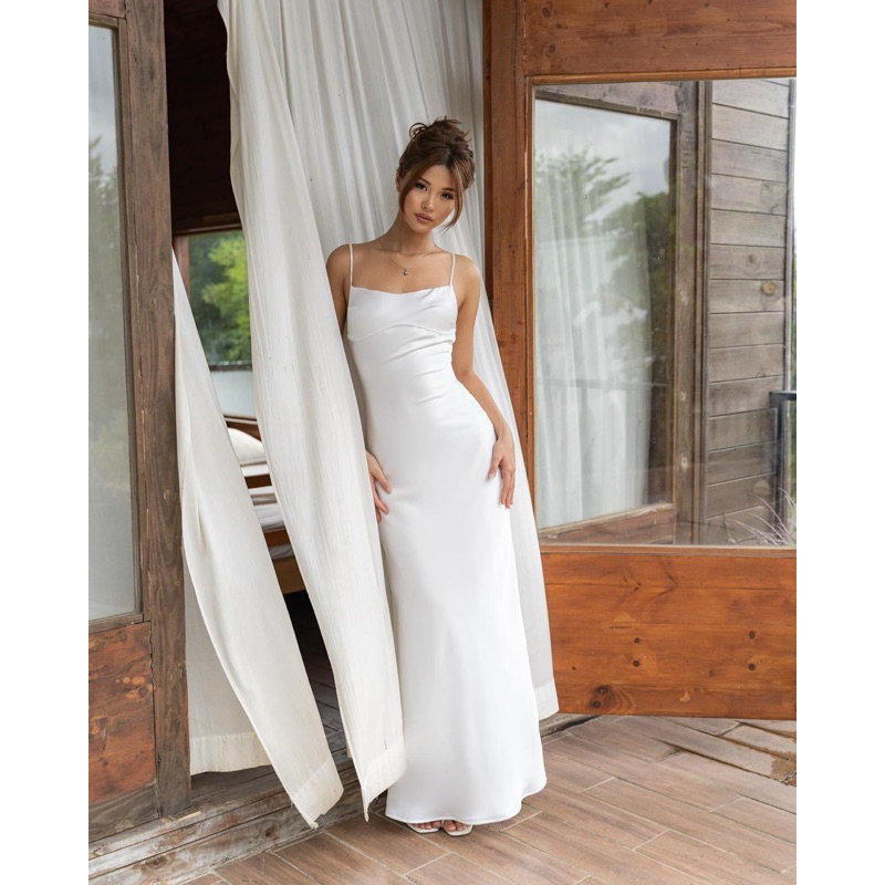 MERU SILK DRESS - Đầm thiết kế cao cấp - Đầm dài - Đầm tiểu thư - Đầm dự tiệc - Đầm hai dây