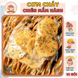 Combo 10 gói cơm cháy chiên mắm hành thơm ngon Ăn Vặt Vui