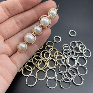 20 Charm khung đá bọc hạt hình tròn - KL231 MOCHUONG JEWELRY