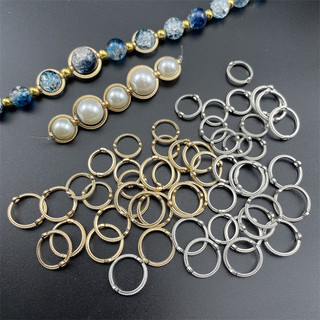 20 Charm khung đá bọc hạt hình tròn - KL231 MOCHUONG JEWELRY