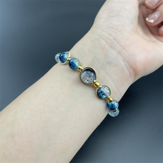 20 Charm khung đá bọc hạt hình tròn - KL231 MOCHUONG JEWELRY
