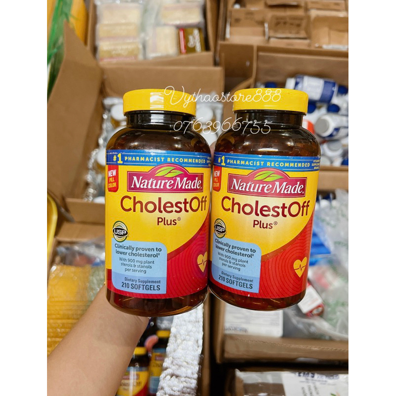 Viên Giảm Cholesterol CholestOff Plus Nature Made 210viên