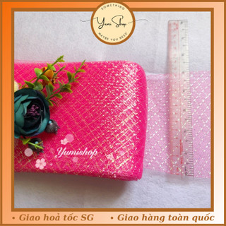 Ruy Băng Lưới 12cm Dùng Làm Nơ Gói Quà Trang Trí Hộp Quà Cây Thông Noel RB04