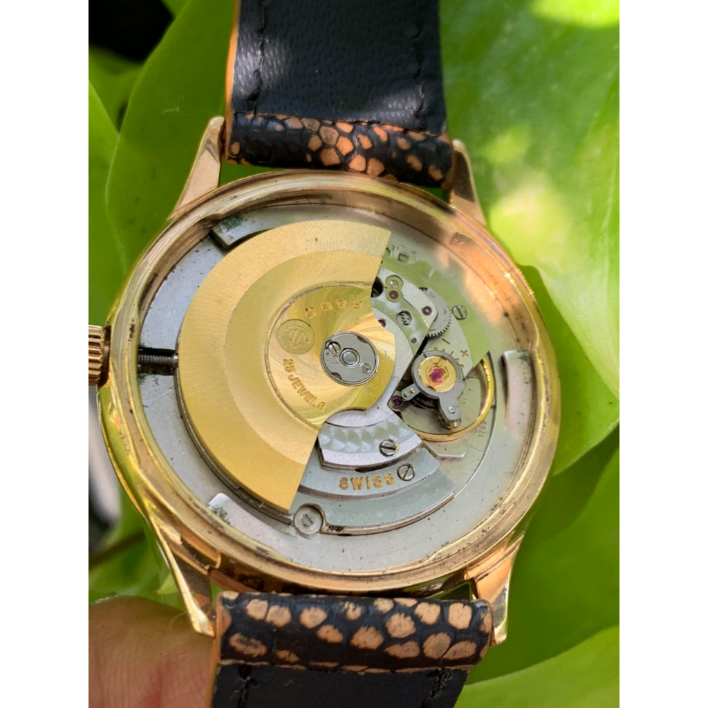 Đồng hồ nam Rado 999 automatic 25 jewles, máy búa vàng có lịch của Thụy