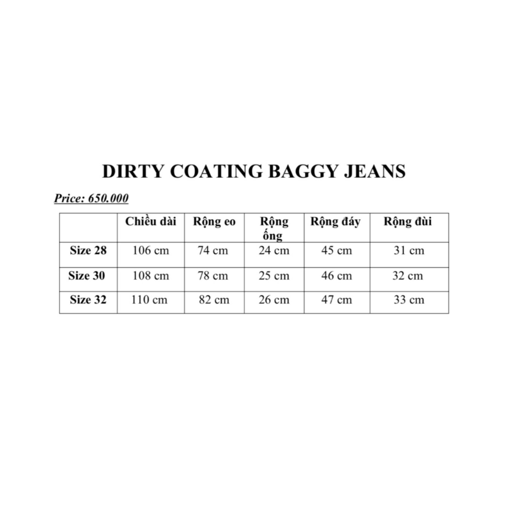 DIRTY COATING BAGGY JEANS - QUẦN BAGGY JEANS WASH ĐEN DƠ