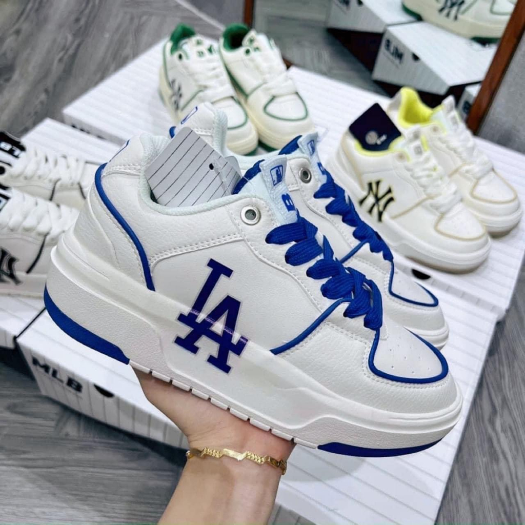 Giày độn đế MLB ny Chunky Liner 3 màu đen, xanh,xám, giày MLB chunky nam nữ hottrend 2023