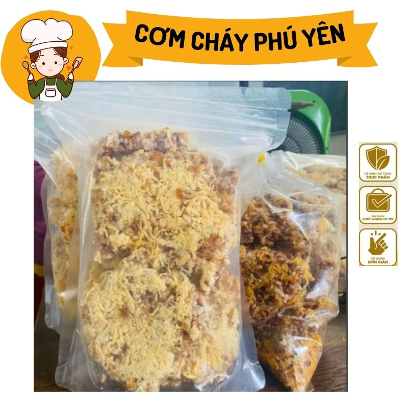 Combo 3 túi cơm lứt chà bông 1,2kg xù siêu chà bông Phú Yên