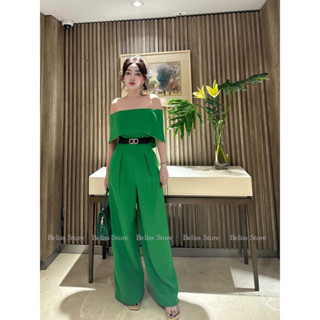 (6 màu) Jumpsuit nữ dài đẹp set jum ống rộng cao cấp .Beliss Store. bệt vai đồ bay set đồ nữ sang trọng thanh lịch