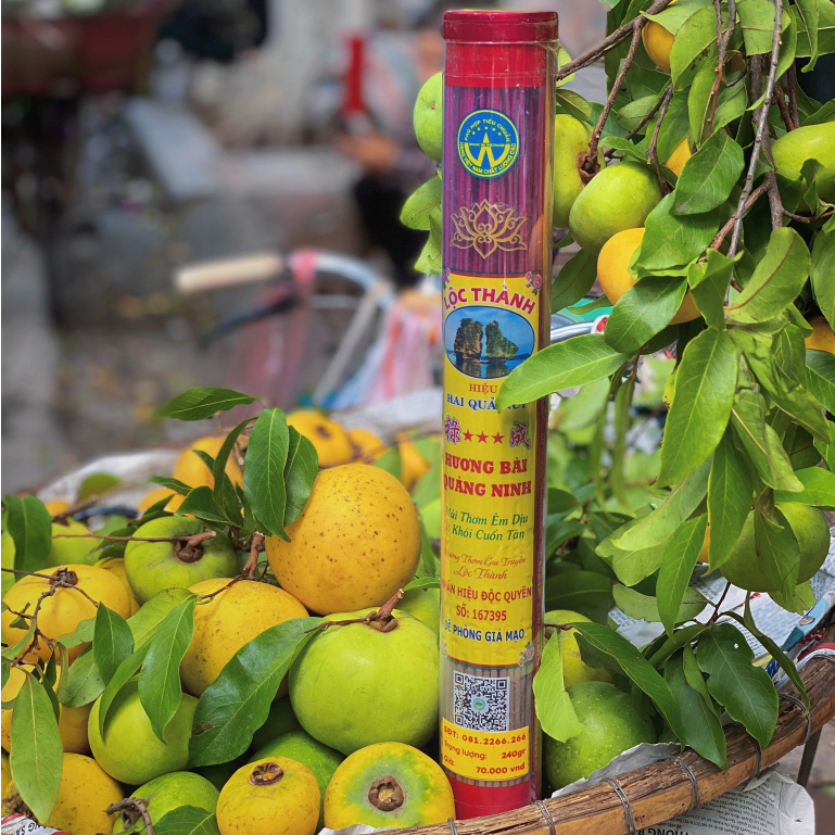 Nhang Lộc Thành, NHANG ỐNG 30cm&40cm, hương bài Quảng Ninh, đậu tàn, ít khói