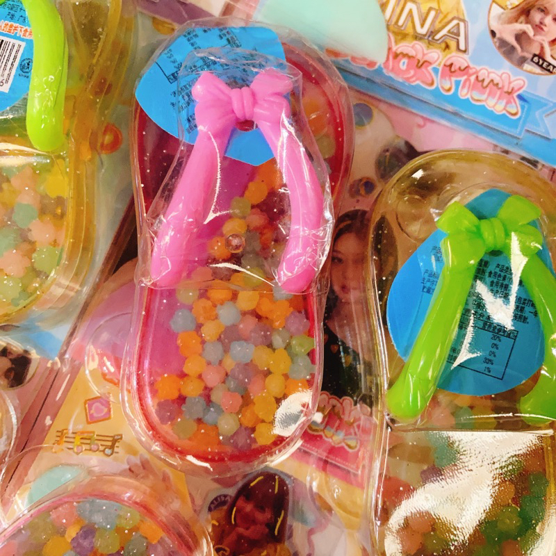 Sỉ vỉ 12 chiếc kẹo đá nhiều mầu hình dép tông