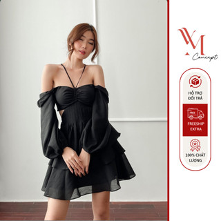 YM Concept Đầm Xòe 3 Tầng Cut Out Lưng - D0488