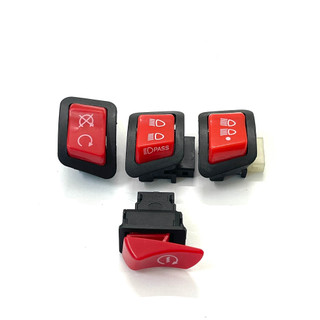 Nút đề Honda, công tắc tắt đèn màu đỏ gắn honda - nút passing - đồ chơi xe máy thaisonraccing