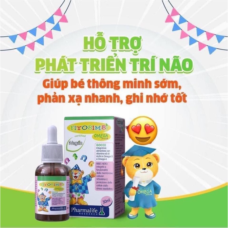 Omega Junior fimto giúp bé phát triển não bộ, mắt sáng , giúp bé phản xạ nhanh, nhanh biết nói thông minh sớm