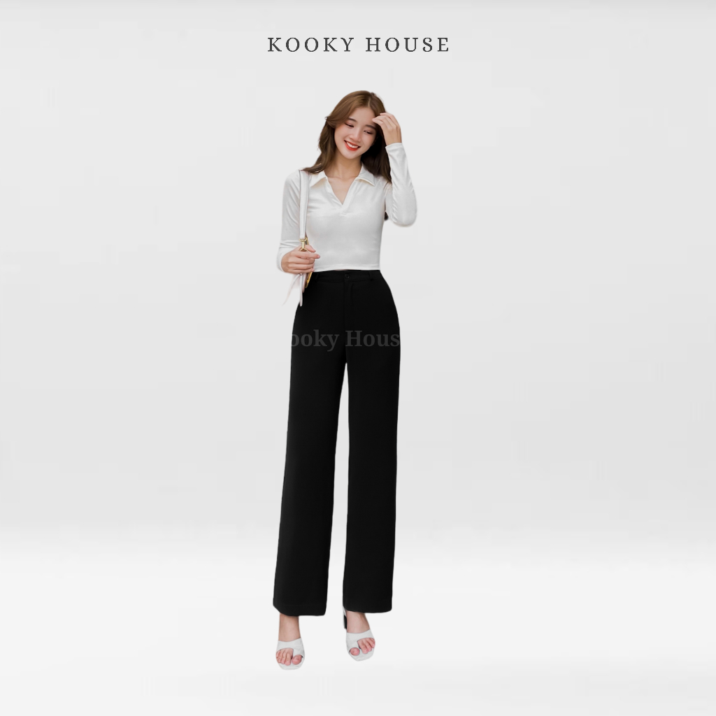 KOOKY HOUSE - CHINO PANTS - Quần thiết kế dáng ống đứng và suông, form siêu tôn dáng