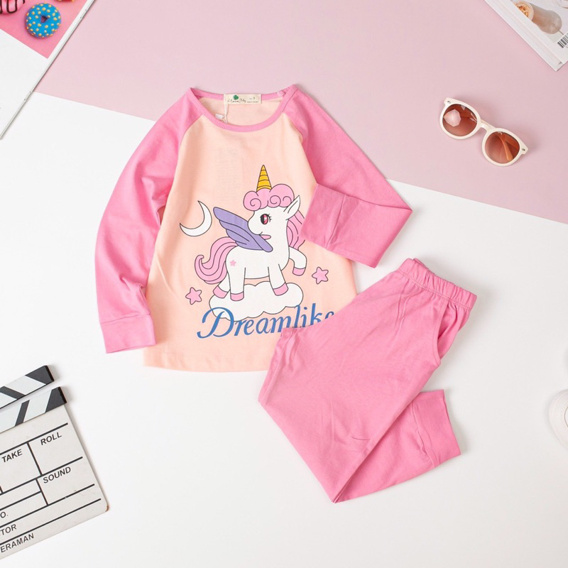 Bộ bé gái thu đông tay phối 3-10y . Chất cotton mềm mịn, thoáng mát, thấm hút mồ hôi, co giãn tốt