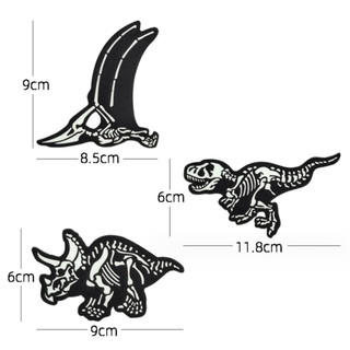 Patch_miếng dán velcro dạ quang_phản quang khủng long
