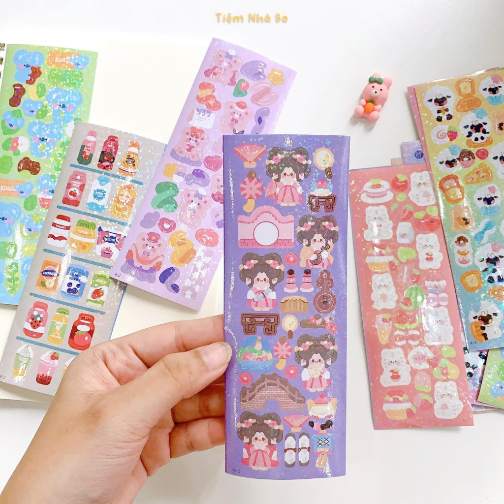 Set 10 tấm sticker dễ thương